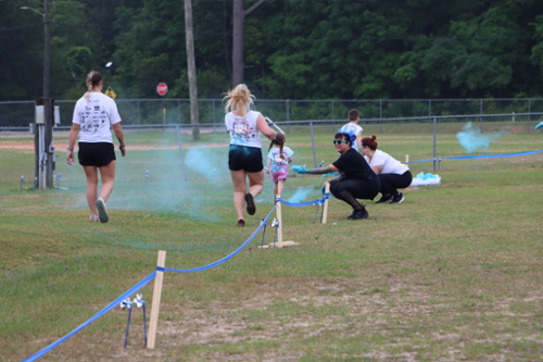 Two people running at 5K