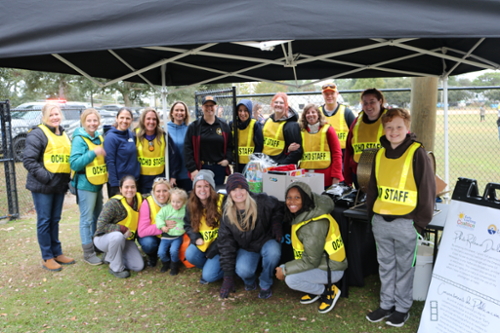 Group of staff at Family Field Day